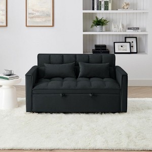 CAVINAS 55.43" Convertible Sleeper Chair,Folding Sofa Bed with Adjustable Backrest,Comfortable Couches with Pull-Out Bed for Living Room - 1 of 4