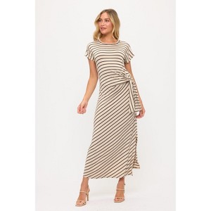 WEST K Women's Fia Striped Tie-Front Maxi Dress - 1 of 4