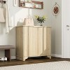 Modern Coffee Bar Cabinet Farmhouse Cabinet with Fluted Doors Sideboard Buffet Cabinet with Adjustable Shelves for Kitchen Dining Room Living Room - 2 of 4