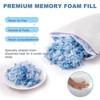 Itopfox Cooling Bed Pillows Set of 2 - Shredded Memory Foam Pillows, Adjustable Firmness for Side, Back, Stomach Sleepers with Cooling Gel Technology - 2 of 4