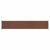 vidaXL Patio Retractable Side Awning 46.1"x236.2" Brown - 2 of 4