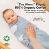 3pk Soothe Wren Swaddle Sleep Sacks, Organic Newborn Swaddles Wrap 0-3 Months, Soft Baby Wearable Blanket - 2 of 4