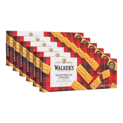 Walkers All-butter Shortbread Fingers - 8-count Box (pack Of 6)