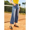 Luck of the Stylish Wide Leg Crop Jeans - 3 of 4