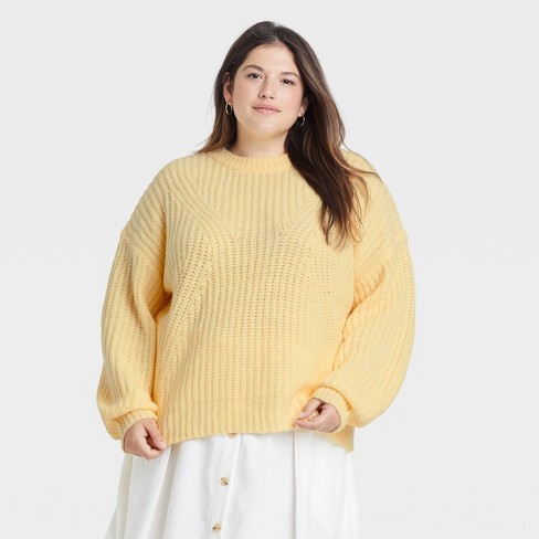 Yellow M discount 93% WOMEN FASHION Jumpers & Sweatshirts Chenille Zara jumper 