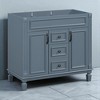 36'' Blue Bathroom Vanity Cabinet Only, Modern Storage Cabinet with 2 Drawers & 2 Soft-Closing Doors - 2 of 4