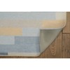 Fentress Washable Outdoor Rug Ivory/Blue - Linon - 4 of 4