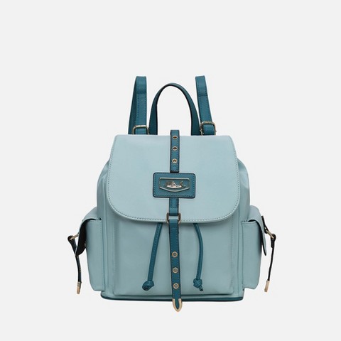 MKF Collection Paula Women's Backpack by Mia K- Baby Blue Navy