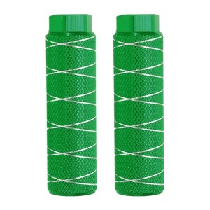 Unique Bargains Aluminum Alloy Anti-Skid BMX Mountain Dirt Cycling Fit 3/8 Inch Axles Rear Stunt Bike Pegs 2 Pcs - 1 of 3