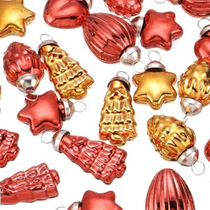 Unique Bargains Glass Decorative Hanging Tree Ornament Balls 1"-1.5" 75 Pcs - 1 of 4