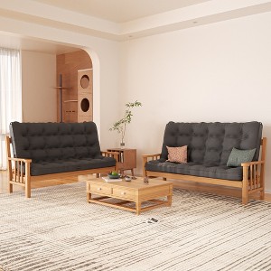 Floor Mattress Futon Mattress, Tatami Mat Sleeping Pad Foldable Roll Up Mat, Sofa Couch Bed, Full - 1 of 4