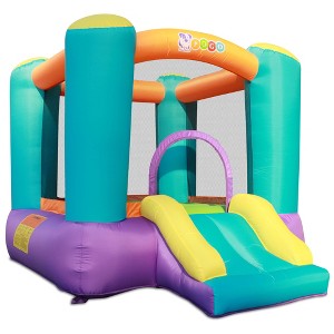 Pogo Bounce House Backyard Kids Residential Nylon Inflatable Indoor/Outdoor Bouncer with Slide for Small Kids - 1 of 4