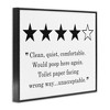 Stupell Industries Four Star Bathroom Review Funny Toilet Paper Humor Black Framed Giclee Art - 3 of 4
