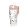 Zak Designs Winnie The Pooh 30oz Stainless Steel Vacuum Sutton Slim Straw Tumbler with Handle - 3 of 4