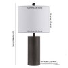 Nori Table Lamp - 24 Inch Height - TBL4301 - Dark Grey - Safavieh - 3 of 3