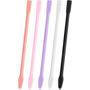 JDICTION 5-PCS Reusable Silicone Stir Sticks, Large Epoxy Resin Paint Mixing Tools For Glitter Tumblers DIY Crafts In 5 Colors - 1 of 4