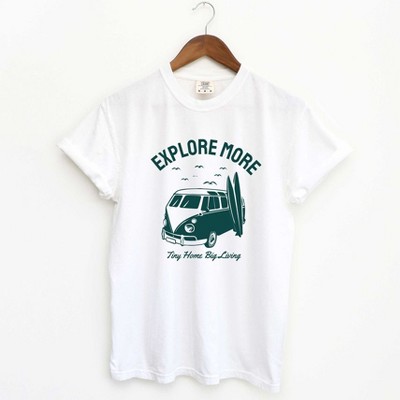 Simply Sage Market Women's Explore More Surf Board Short Sleeve Garment Dyed Tee