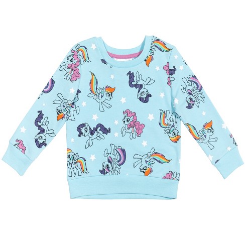 My Little Pony Toddler Girls Sweatshirt Light Blue 5t : Target