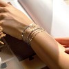 Exquisite 925 sterling silver bracelet set for women, paperclip box herringbone figaro rope chain bracelet fashion set - 4 of 4