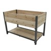 Gulches New style: 45" Iron-wood combined growing beds with feet and storage racks - 3 of 4