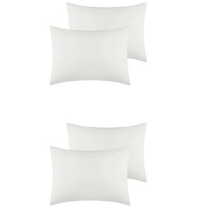 Unique Bargains Cotton Envelope Closure Softness and Durable Queen Pillowcase Cover 4 Pcs - 1 of 4