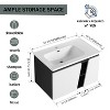 Vynxaria 32' Floating Wall-Mounted Bathroom Vanity With Single Sink,& Soft-Close Cabinet Door - 4 of 4