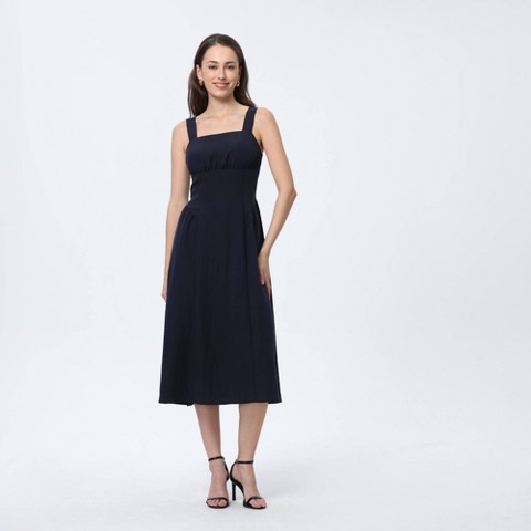 Женские платья A New Day Women's Midi Dress - A New Day™ Navy Blue XXL