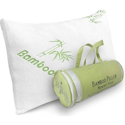 As Seen on TV Miracle Bamboo Pillow, Queen Shredded Memory Foam Pillow with Viscose from Bamboo Cover