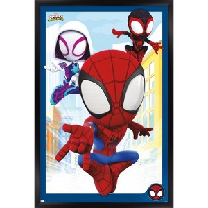 Trends International Marvel Spidey and His Amazing Friends - Group Framed Wall Poster Prints - 1 of 4
