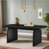 Resenkos Wooden Rectangular Coffee Table, Modern Living Room Furniture, Stylish Home Decor, Perfect for Contemporary Style, Black - 4 of 4