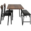 NicBex 4/5-Piece Retro Style Dining Set Dining Table & Chairs for Kitchen,Dining Room,Restaurant,Modern Dinette Set with Metal Frame - 3 of 4