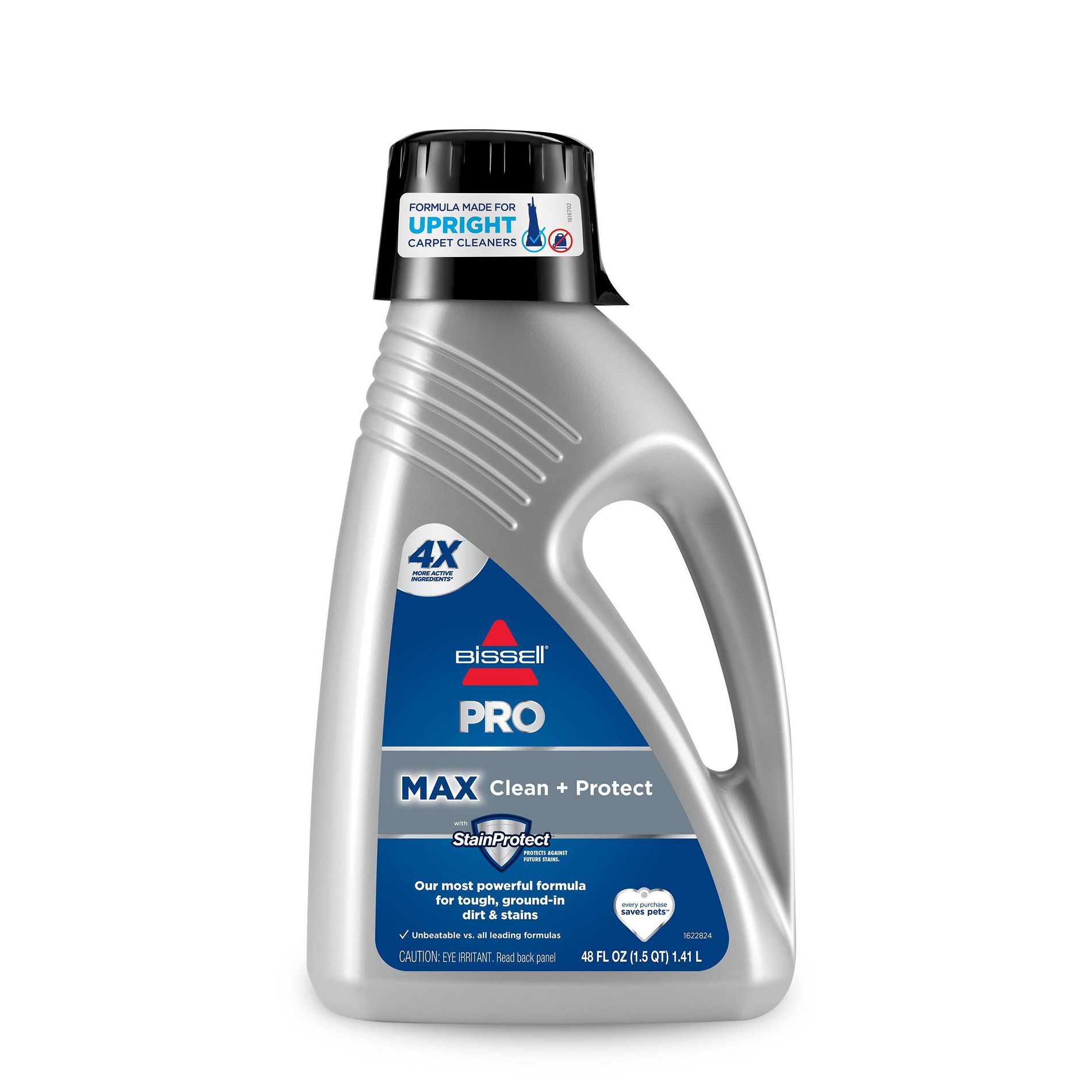 BISSELL PRO 48 fl oz Max Clean + Protect Upright Carpet Cleaning Formula - 78H63: Eliminates Stains & Odors, Fresh Scent