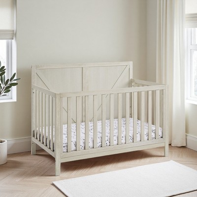 FURNIinspire Cribs Baby Crib Bedside Crib, 4 In 1 Convertible Crib, Multifunctional Bed, Baby Furniture, Baby Products, Gray, 54"*29.25"*43.5"