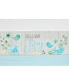 Sparkle and Bash 3 Pack Plastic Tablecloths for Boys Baby Shower Party Supplies, Hello Baby Boy (54 x 108 In) - 4 of 4