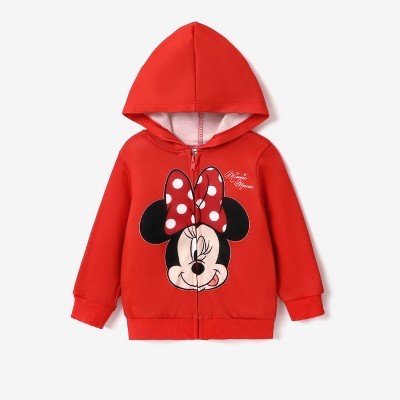 PATPAT Disney Princess Toddler Girls Rapunzel/Belle/Tiana 1pc Cotton Denim Hooded Jacket