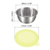 Unique Bargains Stainless Steel Condiment Container with Leakproof Silicone Lids 5 Pcs - 2 of 4