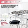 Kings Brand Furniture Somis Dining Set (White) - 4 of 4