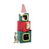 60in Christmas Cat Tree with 3 Storey House Cute Modern Cat Condo with Plush Ball Cat Furniture with Teaser Plaything For Christmas Decoration - 2 of 4