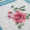 Blue Checkered Print 3-Piece Comforter Set, King Size – Includes 1 Soft Lightweight Comforter and 2 Matching Pillowcases, Modern Bedding - 4 of 4