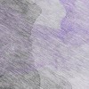 HomeRoots 9' X 12' Lavender And Gray Abstract Washable Indoor Outdoor Area Rug - 4 of 4