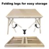 ORRD 27" Tall Folding Puzzle Table with Legs, 5 Drawers, 34"x26" Wood Jigsaw Board for 1500-Piece Puzzles - 3 of 4