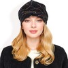 Anna-Kaci Women's Lace Slouchy Beanie with Floral Pattern and Sparkling Rhinestone Details - 2 of 4