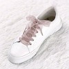 INSPIRE CHIC Sneakers Flat Snow Yarn Wide Transparent Shoe Laces 1" Width 2 Pairs - 2 of 4