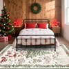 Beige Christmas Area Rugs Entryway Rug Washable Rugs for Living Room - 4 of 4
