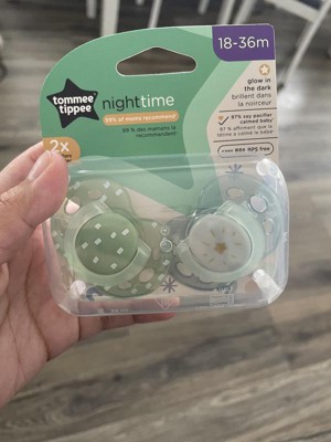 Tommee Tippee Night Time 2 Silicone Baby Dummies 18-36m au meilleur prix  sur