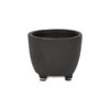 Cheung's Parlo Raised Textured Round Ceramic Pot- Medium - Dark Gray - 4 of 4