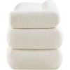 Meridian Furniture,Kennedy Faux Shearling Teddy Fabric Bench - 4 of 4