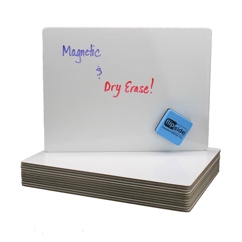 Flipside Products Magnetic Dry Erase Board, 9" x 12", Pack of 12, 3 of 5
