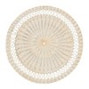Saro Lifestyle Rattan Loopy Spiral Placemat (Set of 4), Beige, 15"x15" - 2 of 4