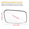 Unique Bargains Right Passenger Side Mirror Glass with Backing for Volvo S40 V40 850 V70 S70 C70 Black - 3 of 4